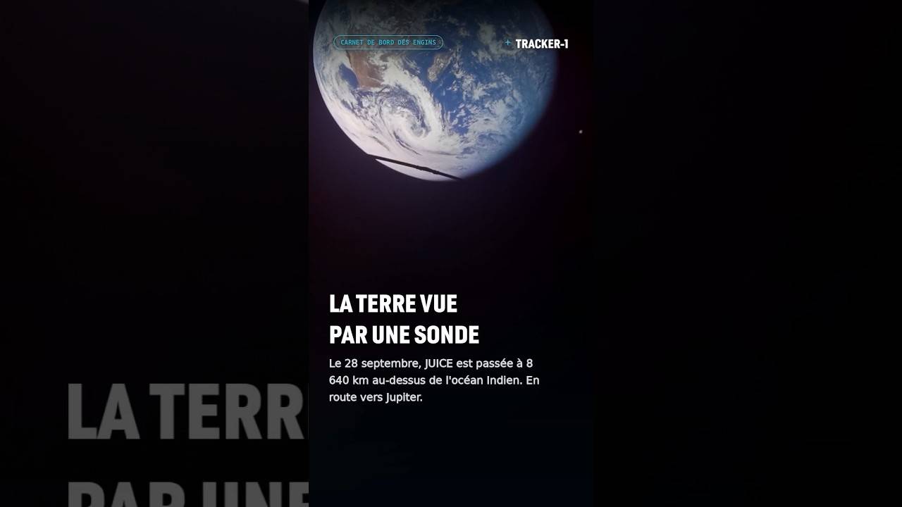 Le terra vue par une sonde #juce #esa