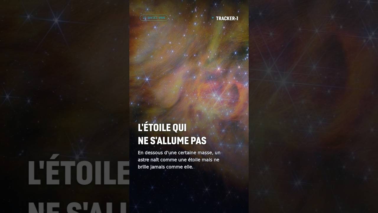Une étoile qui ne s'allume pas #jwst #cosmologie #nainebrune