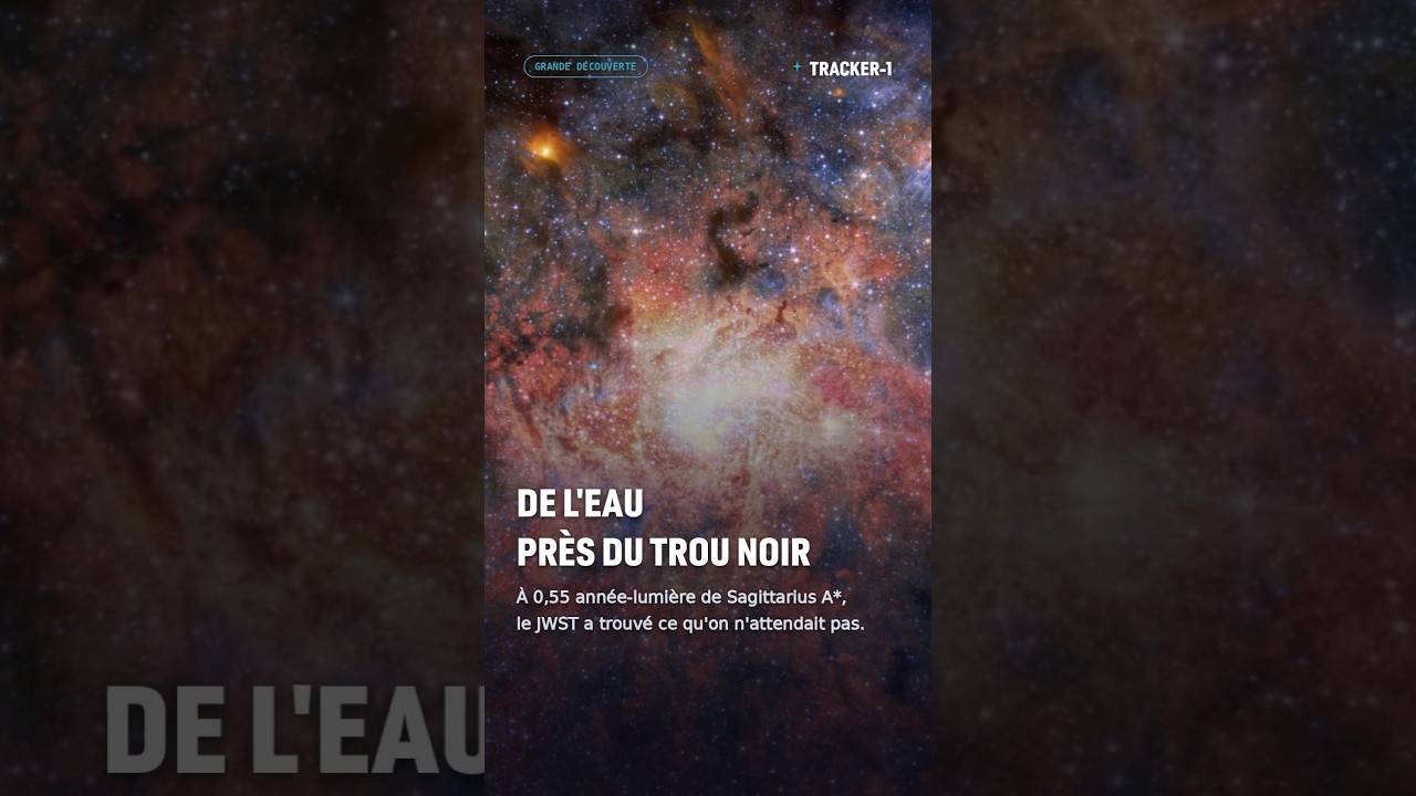 De l'eau près du trou noir