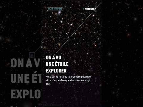 On a vu une étoile exploser