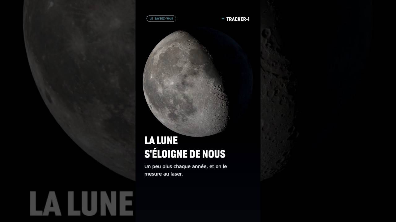 La Lune s'éloigne de nous #lune
