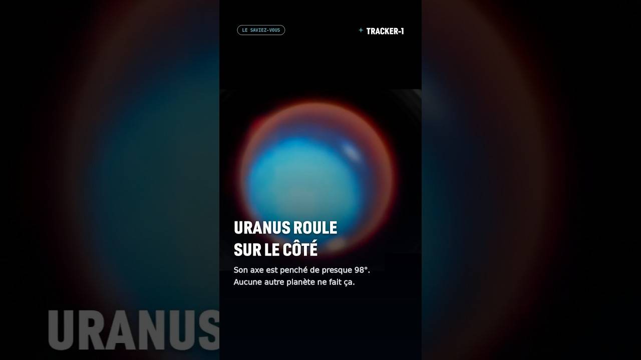 Uranus roule sur le côté #uranus