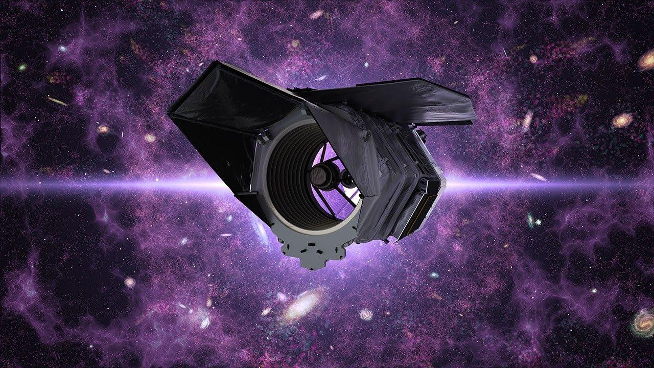Artist's impression of NASA's Nancy Grace Roman Space Telescope in space, the agency's large infrared observatory.