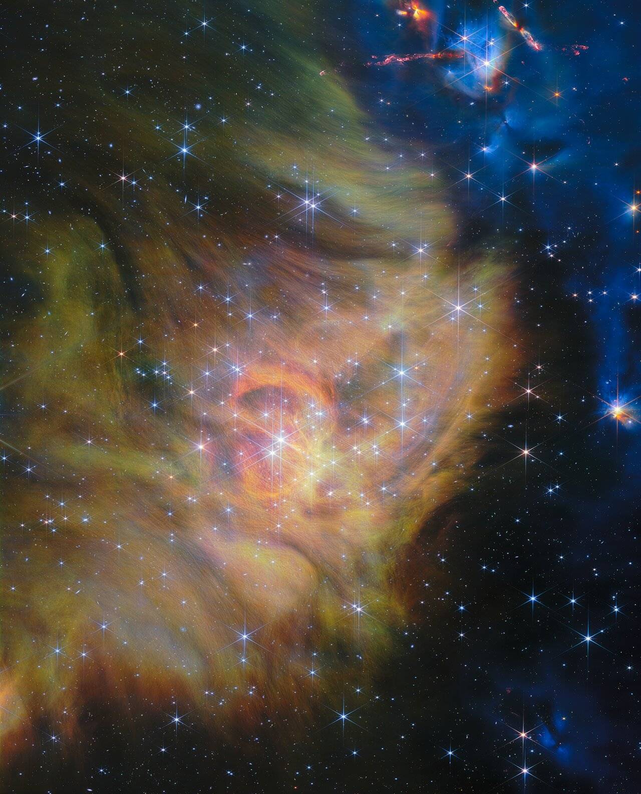 Star-forming region IC 348 (NIRCam image)